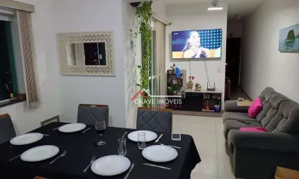 Apartamento com 2 dormitórios à venda, 68 m² por R$ 575.000,00 - Campo Grande - Santos/SP
