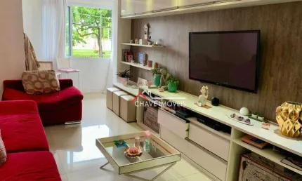 Apartamento com 3 dormitórios à venda, 120 m² por r$ 1.100.000,00 - boqueirão - santos/sp