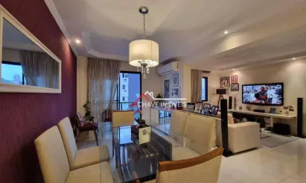 Apartamento com 3 dormitórios à venda, 120 m² por r$ 715.000,00 - campo grande - santos/sp