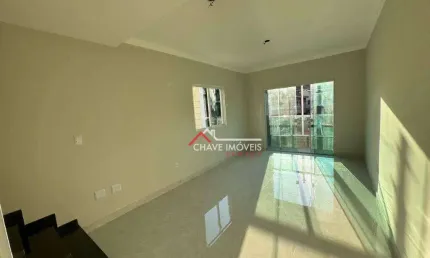 Casa nova com 3 dormitórios à venda, 134 m² por R$ 890.000 - Aparecida - Santos/SP