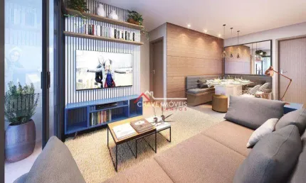 Apartamento com 2 dormitórios à venda, 69 m² por r$ 820.000,00 - boqueirão - santos/sp
