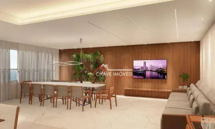 Apartamento com 3 dormitórios à venda, 170 m² por R$ 2.590.100,00 - Aparecida - Santos/SP