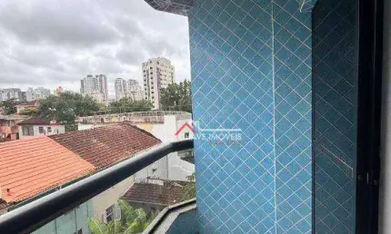 Apartamento com 1 dormitório, garagem fechada, à venda, 49 m² por R$ 400.000 - Marapé - Santos/SP