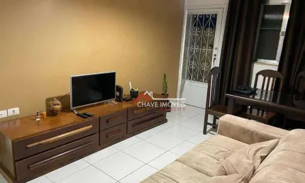 Apartamento com 1 dormitório à venda, 56 m² por r$ 260.000,00 - macuco - santos/sp
