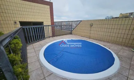COBERTURA COM 177 M2, 3 DORMITÓRIOS, 2 VAGAS DE GARAGEM, PISCINA, NA APARECIDA - SANTOS/SP
