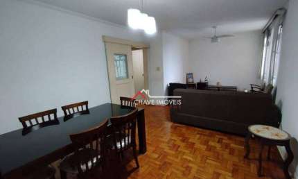 Apartamento com 2 dormitórios para alugar, 134 m² por R$ 5.000,02/mês - Embaré - Santos/SP