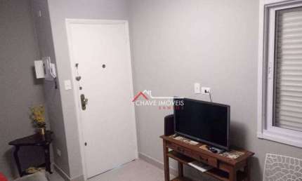 Apartamento com 1 dormitório à venda, 47 m² por R$ 410.000,00 - Boqueirão - Santos/SP