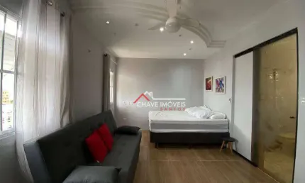 Kitnet com 1 dormitório, 36 m² - venda por r$ 329.000,00 ou aluguel por r$ 2.800,02/mês - ponta da praia - santos/sp