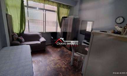 Kitnet com 1 dormitório à venda, 24 m² por R$ 245.000,00 - Pompéia - Santos/SP