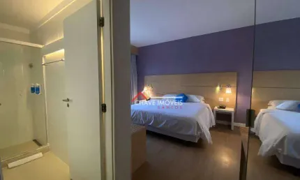 Flat com 1 dormitório à venda, 28 m² por R$ 412.730,00 - Pompéia - Santos/SP