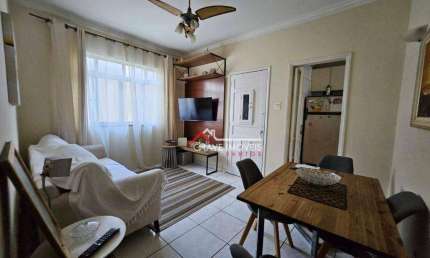 Apartamento com 2 dormitórios à venda, 90 m² por R$ 388.000,00 - Aparecida - Santos/SP