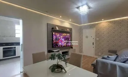 Apartamento à venda, 89 m² por r$ 450.000,00 - estuário - santos/sp
