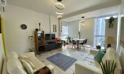Apartamento com 2 dormitórios à venda, 90 m² por R$ 660.000,00 - Gonzaga - Santos/SP