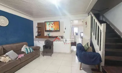 Casa com 3 dormitórios à venda, 90 m² por R$ 450.000,00 - Macuco - Santos/SP