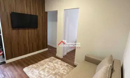 Apartamento com 2 dormitórios à venda, 55 m² por R$ 408.000,00 - Embaré - Santos/SP