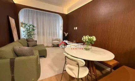 Apartamento com 2 dormitórios à venda, 65 m² por r$ 885.000,00 - josé menino - santos/sp