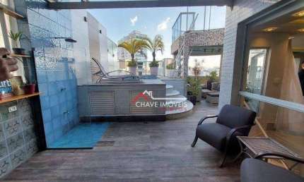 Cobertura à venda, 289 m² por R$ 2.200.000,00 - Ponta da Praia - Santos/SP