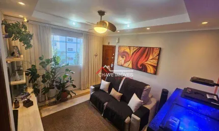 Apartamento com 2 dormitórios à venda, 70 m² por r$ 415.000,00 - josé menino - santos/sp