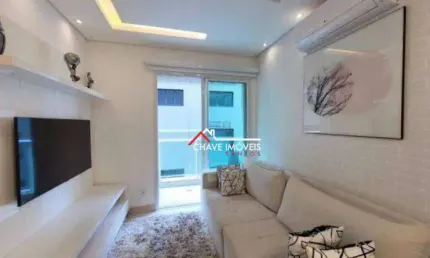 Apartamento com 1 dormitório à venda, 55 m² por r$ 725.000,00 - pompéia - santos/sp