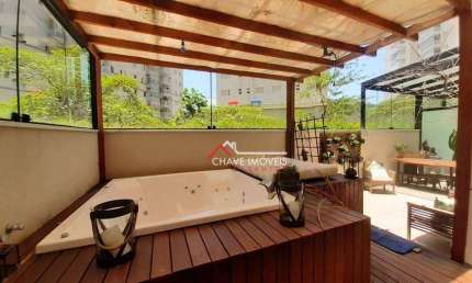 Apartamento Garden com 2 dormitórios à venda, 98 m² por R$ 960.000,00 - Marapé - Santos/SP