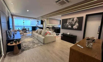 BAIRRO APARECIDA APARTAMENTO de 91,50 m² de AREA   UTIL com 1 suíte VARANDA AMPLIADA