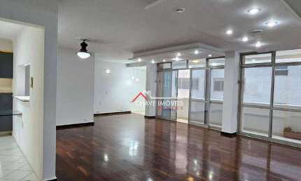Apartamento com 3 dormitórios para alugar, 163 m² por R$ 6.500,02/mês - Gonzaga - Santos/SP