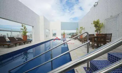 Apartamento com 1 dormitório à venda, 57 m² por R$ 575.000,00 - Boqueirão - Santos/SP