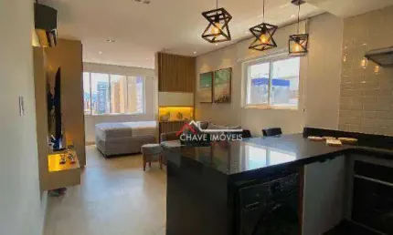 Apartamento com 1 dormitório, 45 m² - venda por R$ 630.000,00 ou aluguel por R$ 5.205,84/mês - Gonzaga - Santos/SP