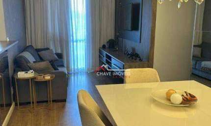 Apartamento com 2 dormitórios à venda, 64 m² por R$ 595.000,00 - Marapé - Santos/SP