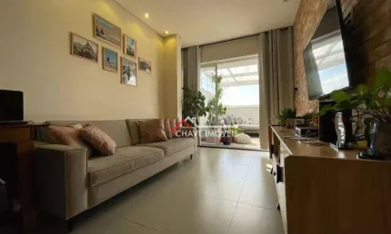 Apartamento garden com 2 dormitórios à venda, 125 m² por r$ 700.000 - vila matias - santos/sp