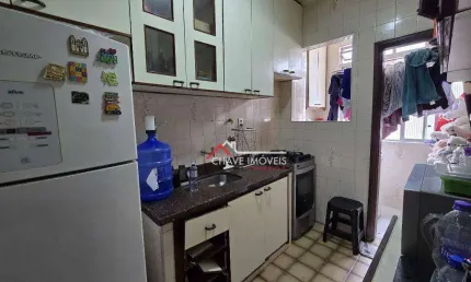 Apartamento com 2 dormitórios à venda, 70 m² por r$ 390.000,00 - embaré - santos/sp