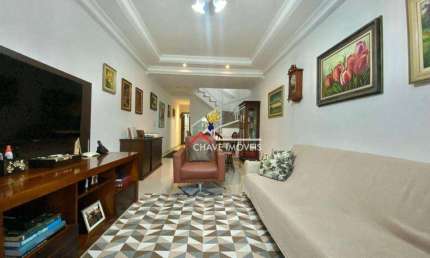 Casa com 3 dormitórios à venda, 162 m² por R$ 1.050.000,00 - Embaré - Santos/SP