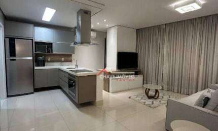 Apartamento com 1 dormitório para alugar, 68 m² por R$ 8.500,02/mês - Aparecida - Santos/SP