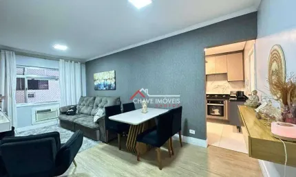 Apartamento com 2 dormitórios à venda, 89 m² por r$ 530.000,00 - campo grande - santos/sp