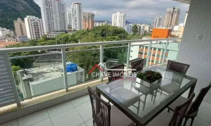 Apartamento com 2 dormitórios à venda, 76 m² por r$ 1.138.000,00 - josé menino - santos/sp
