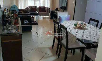 Apartamento para alugar, 110 m² por R$ 6.800,02/mês - Gonzaga - Santos/SP