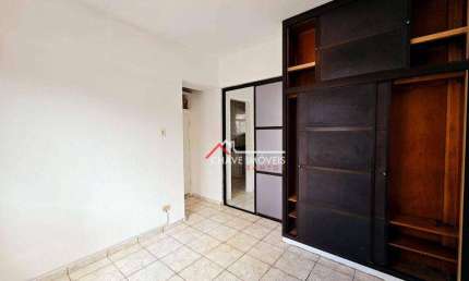 Apartamento com 1 dormitório para alugar, 41 m² por R$ 2.300,02/mês - Gonzaga - Santos/SP