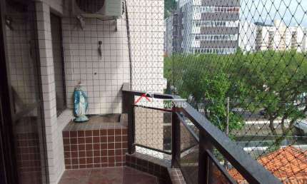 Apartamento com 3 dormitórios à venda, 136 m² por R$ 820.000,00 - Campo Grande - Santos/SP