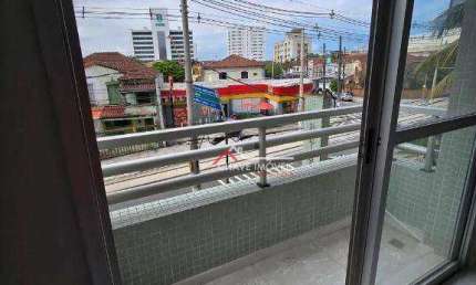 Apartamento com 2 dormitórios à venda, 68 m² por R$ 440.000,00 - Encruzilhada - Santos/SP