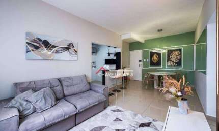 Apartamento com 2 dormitórios para alugar, 86 m² por R$ 5.500,01/mês - Boqueirão - Santos/SP