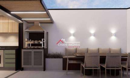 Cobertura com 4 dormitórios à venda, 370 m² por R$ 4.290.000,00 - Ponta da Praia - Santos/SP