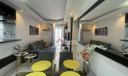Apartamento com 3 dormitórios à venda, 70 m² por R$ 750.000,00 - Aparecida - Santos/SP