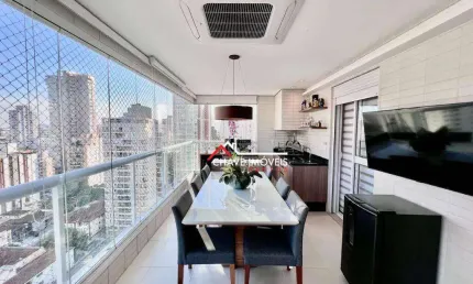 Apartamento à venda, 129 m² por r$ 2.050.000,00 - boqueirão - santos/sp