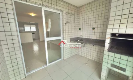 Apartamento com 3 dormitórios para alugar, 87 m² por R$ 5.000,11/mês - Aparecida - Santos/SP