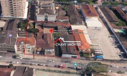 TERRENO DE 1.600 M² A VENDA NA VILA MATHIAS EM SANTOS