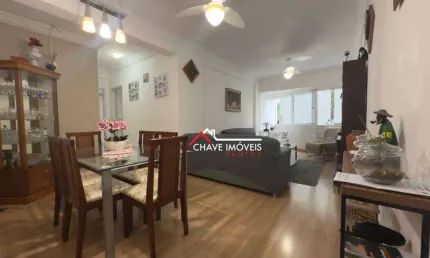 Apartamento com 2 dormitórios à venda, 90 m² por R$ 650.000,00 - Aparecida - Santos/SP