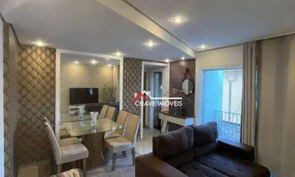 Apartamento com 2 dormitórios à venda, 70 m² por r$ 380.000,00 - vila belmiro - santos/sp