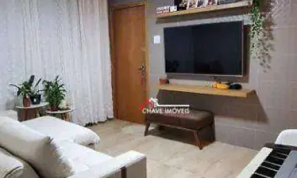 Apartamento com 2 dormitórios à venda, 72 m² por R$ 485.000,00 - Boqueirão - Santos/SP