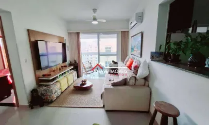 Apartamento no embaré com 73 m² 2 suítes, 1 vaga de garagem, santos/sp