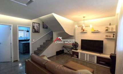 Sobrado com 3 dormitórios à venda, 120 m² por R$ 860.000,00 - Campo Grande - Santos/SP